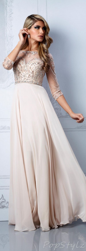 beautiful romantic modest dress for a simple elegant wedding | sheer ...