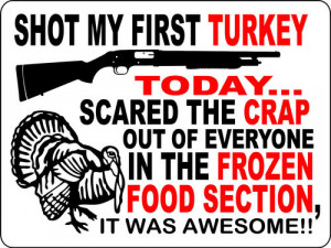 turkey hunting sign