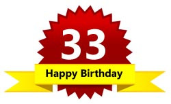 33rd Birthday Wishes and Messages for SMS and Birthday Cards