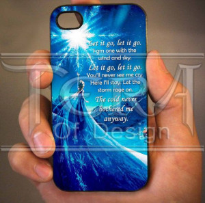 Elsa Frozen Disney Quote 21 design for iPhone 4/4s, iPhone 5, iPhone ...