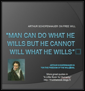 Arthur Schopenhauer on free will