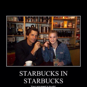Starbucks in Starbucks... Love Battlestar Galactica from the 80s ...