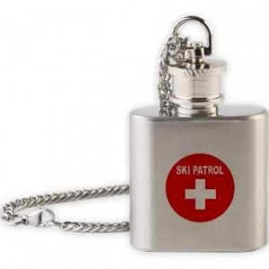 Ski Patrol Flask Necklace