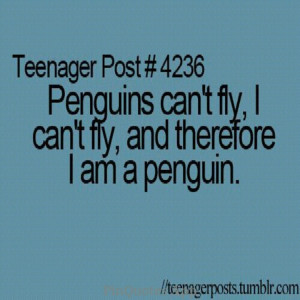 am a penguin.
