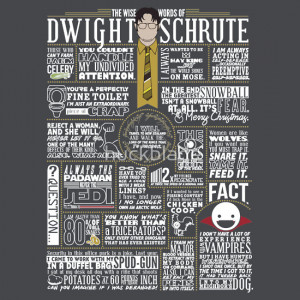 TShirtGifter presents: The Wise Words of Dwight Schrute (Dark Tee)