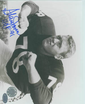 Stan Jones 8 x 10 autographed picture Chicago Bears