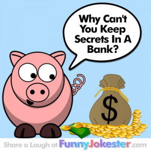 Bank Teller Funny Cartoon Jokes
