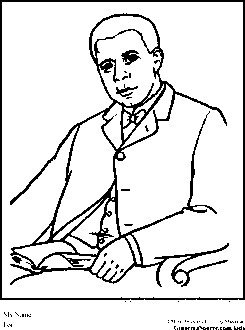 Booker T Washington Coloring Pages Black History Month