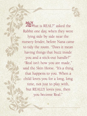 The Velveteen Rabbit (l love this story)