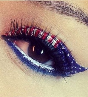 Take a look at this American Flag nail tutorial by CutePolish for some ...