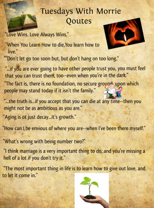 Tuesdays with morrie glog