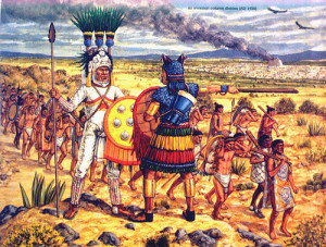 Spanish conquest of the Aztec Empire wallpaper