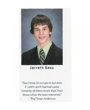 Hold on tight to those memories, Jarrett. Hold tight. Krazy Glue, even ...