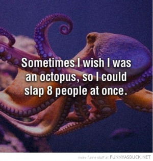 wish octopus slap 8 people at once quote funny pics pictures pic ...