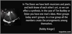 More Robby Krieger Quotes