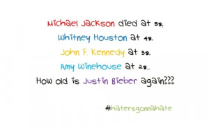 Justin Bieber Belieber Quotes http://www.tumblr.com/tagged/we-hate ...