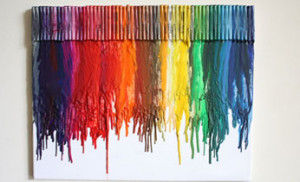 How To Make Melted Crayon Art Without Crayons On Canvas
