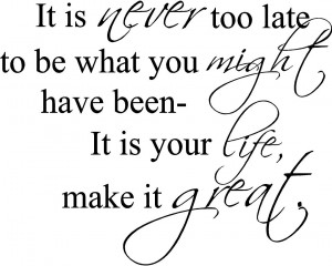 It’s never too late to turn the tide!