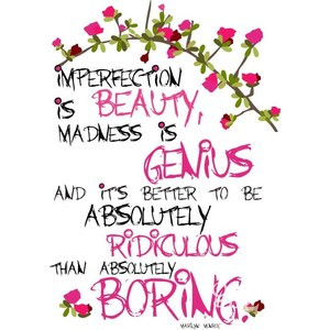 Marilyn Monroe Quote about Beauty Art Print