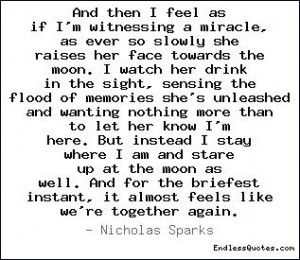 From the novel, The Notebook -
