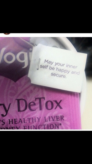 This morning tea message!! Love Yogi Tea bag quotes
