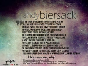 Andy Biersack Quote | YooQuotes.com | Free Quotes, Health Quotes ...