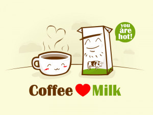 coffee love milk by toreti