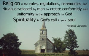 religion vs spirituality quotes