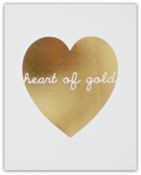 Image of GOLD HEART (WHITE)