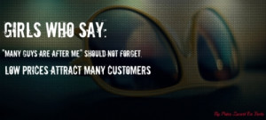 Low prices attract many customers.