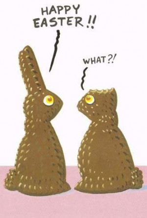 Chocolate Easter Bunny Cartoon I Had Seen It As A Cartoon On Funny