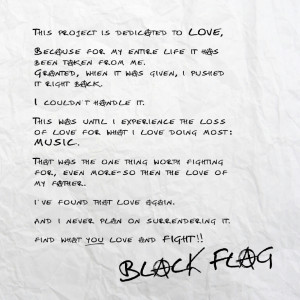 MGK’s letter about Black Flag