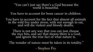 Stephen Fry Quotes On Religion Stephen fry on the subject of