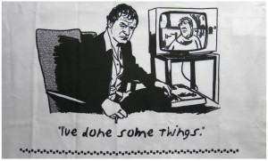 Image of 'DRUNK DAD' TEA TOWEL.