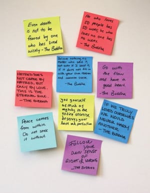 Buddha Post-it-Note Quotes