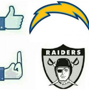 San Diego Chargers ~ my boyfriend is a Raiders fan and we have a ...