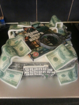 grand theft auto cakeGrand Theft Auto Cake, Games Cake, Cake Decor