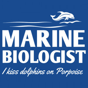 Marine Biologist - I Kiss Dolphins On Porpoise by careers