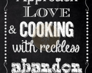 Digital Chalkboard - Kitchen Food Q uote ...