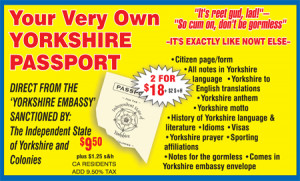 Order your Yorkshire Passport here