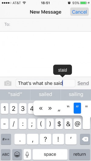 Smart Quotes - iPhone