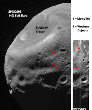 The Monolith on Phobos that Astronaut Buzz Aldrin was excited about.