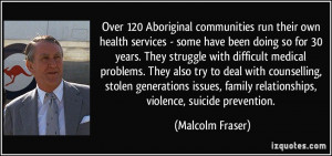 Over 120 Aboriginal communities run their own health services - some ...