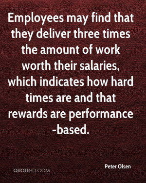 Employees may find that they deliver three times the amount of work ...