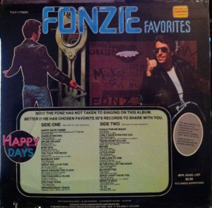 Fonzie Favorites Vinyl Record - OMGOSH! This was actually really good ...
