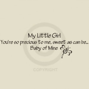 little quotes for little girls little girl wall decal all little girls ...