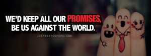 Click to get this wed keep all our promises facebook cover photo