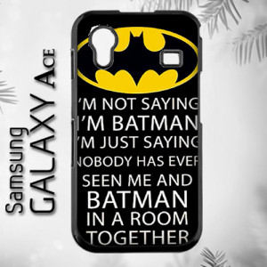 Batman Room Funny Quote Dark Knight Logo Robin Gotham iPhone 4 Case