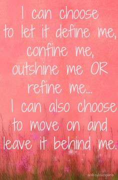 ... it might be, i will never go back to what broke me in the first place