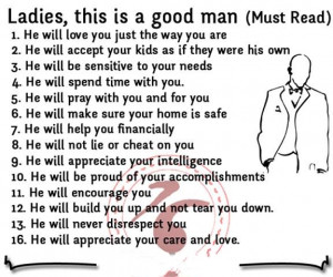 Ladies, this is a good man(Must Read)